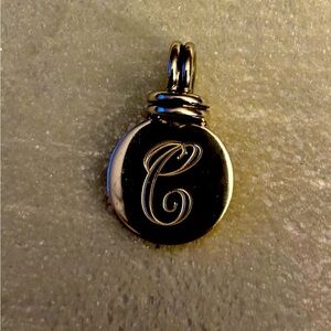 Sterling “C” pendant
